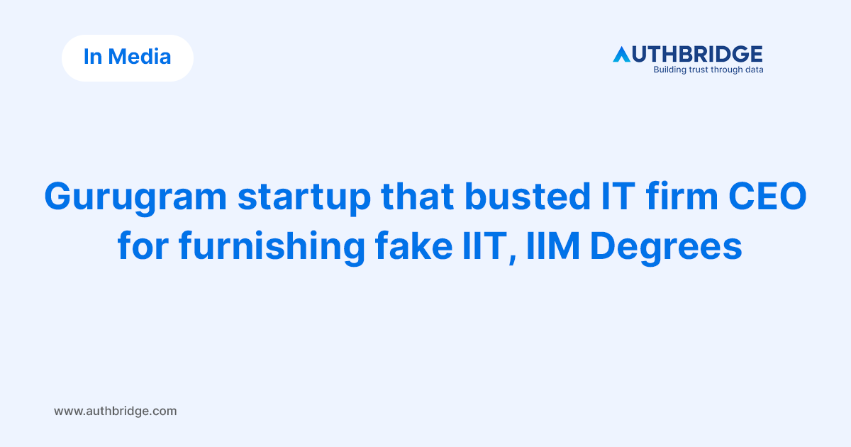 Newsroom-Gurugram-startup-that-busted-IT-firm-CEO-for-furnishing-fake-IIT,-IIM-Degrees