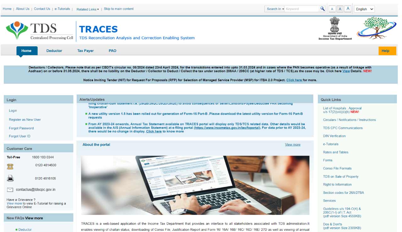 TRACES Homepage