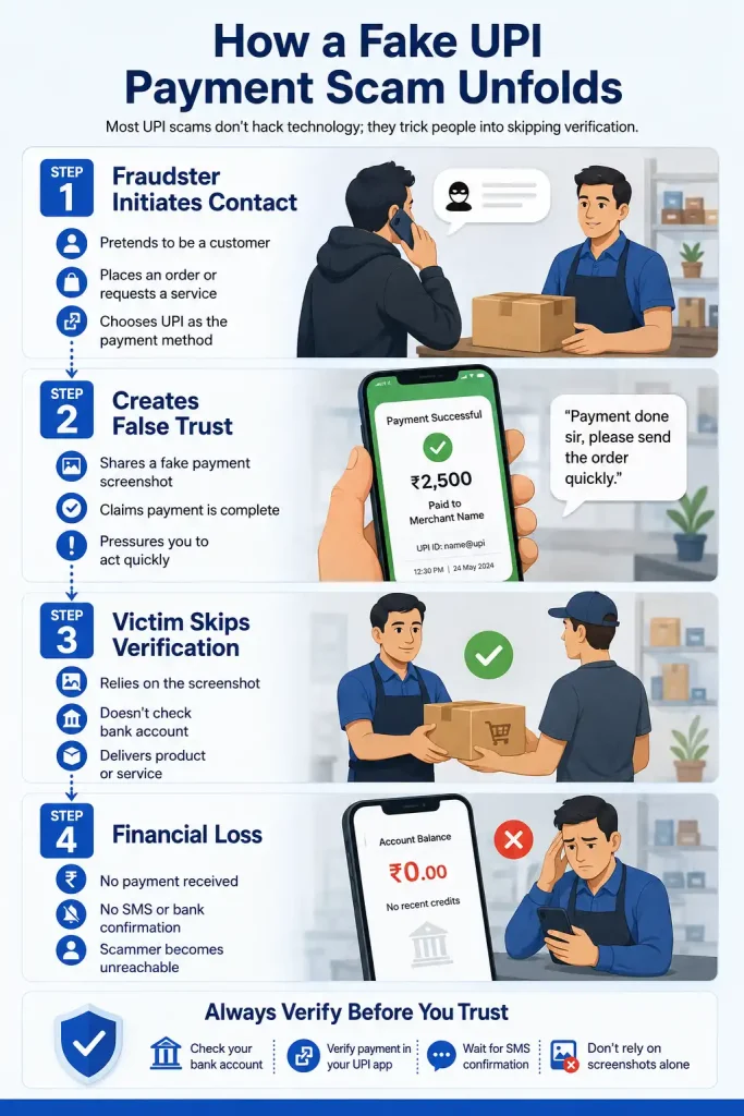 How a fake UPI payment scam unfolds