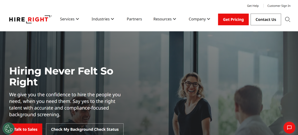 HireRight Home Page